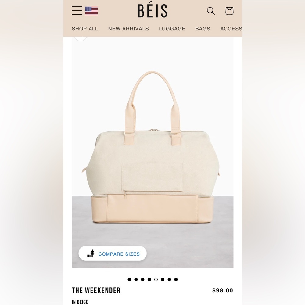 BEIS Weekender Travel Bag